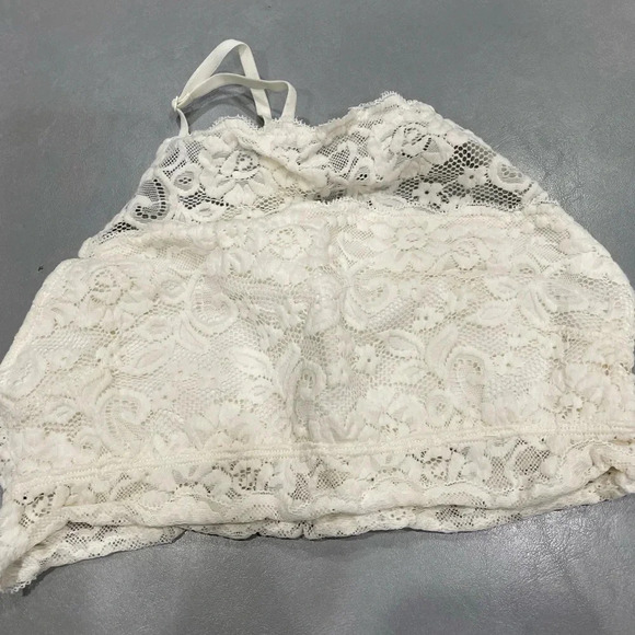 SO Kohls Brand Lace Halter Bra Size Small White 93% Nylon 7% Spandex - Picture 1 of 4